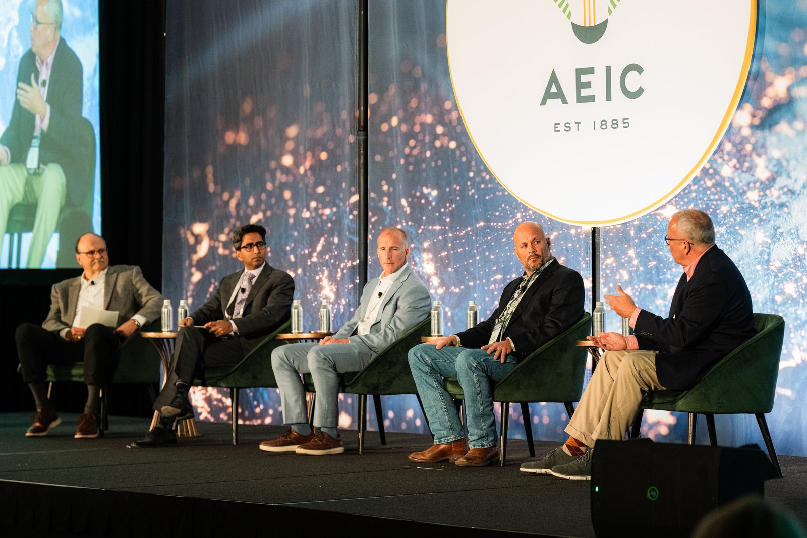 Utility leaders on a panel at an AEIC Critical Issue Forum